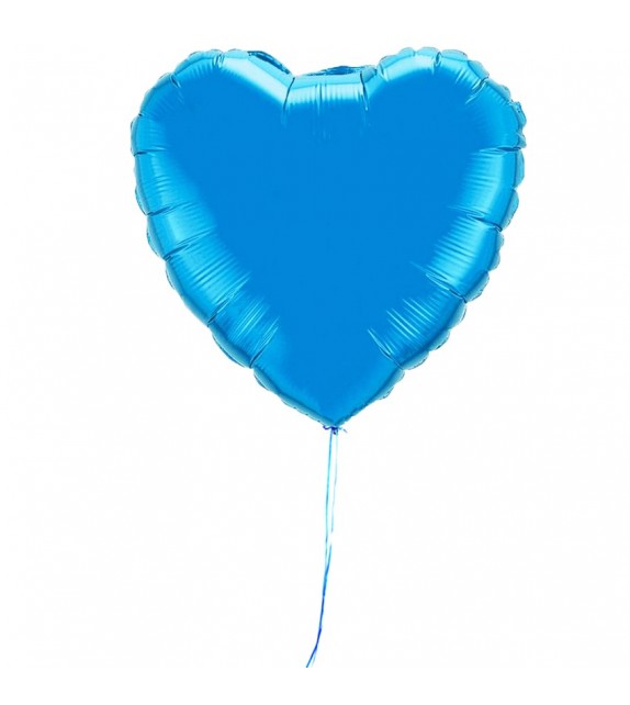 Ballon coeur bleu