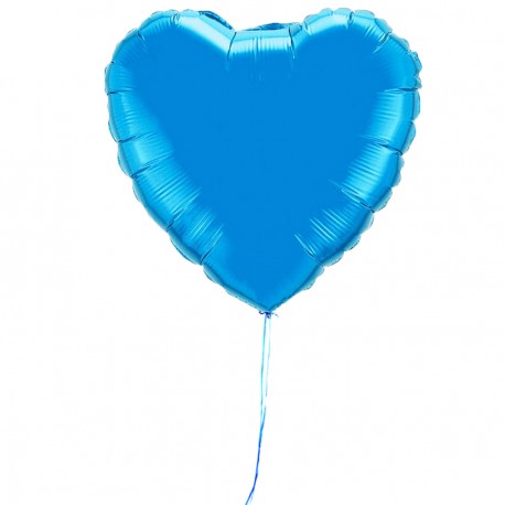 Ballon coeur bleu