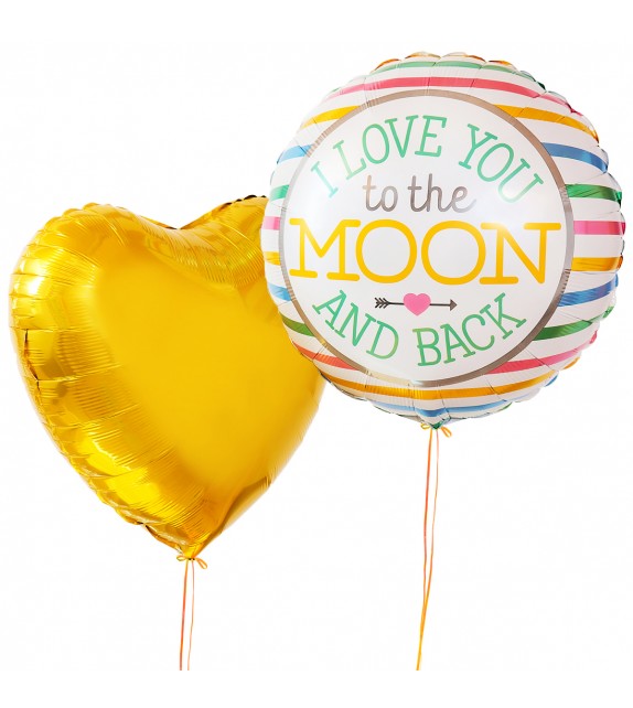 Ballons Love you to the moon and back