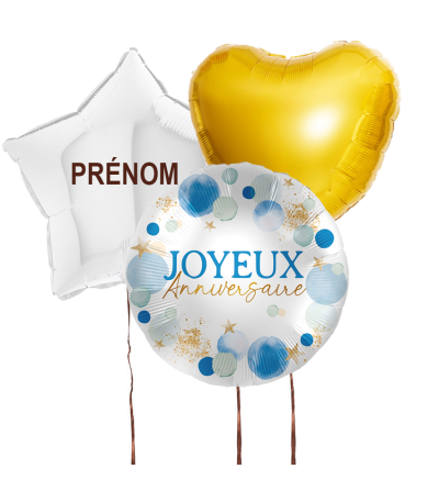 Bouquet ballon anniversaire