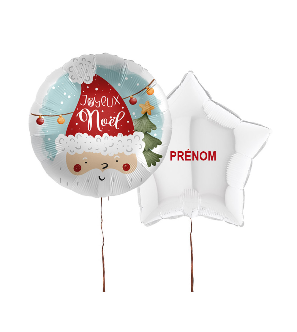 Bouquet ballon personnalisé noël
