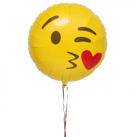 livraison ballon Emoji Bisous